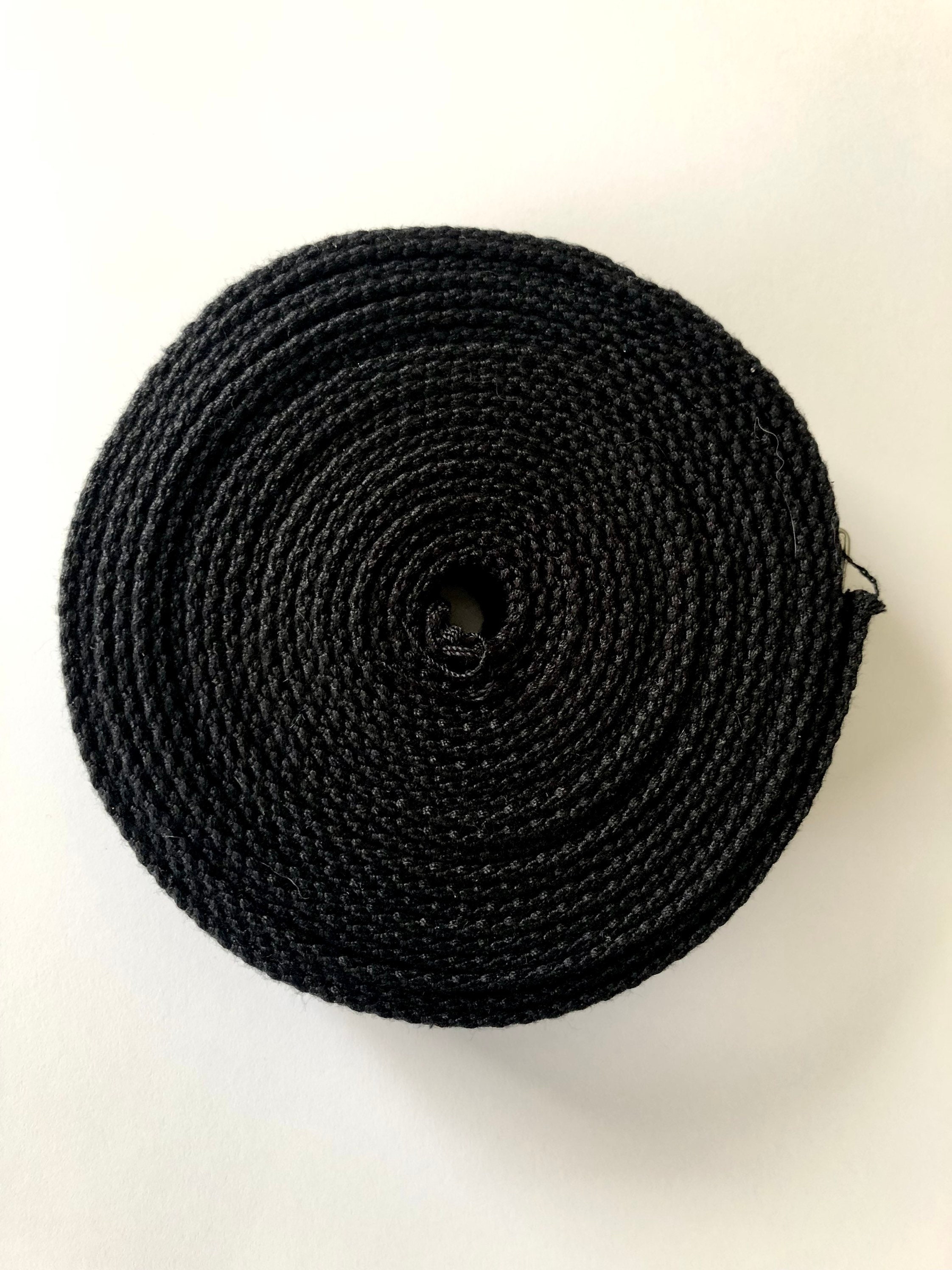 1.5 Black White Stripe Webbing,38mm Width Cotton Webbing Knit Tape Ribbon  Trim,key Fob Webbing for Bag Purse Strap Making 