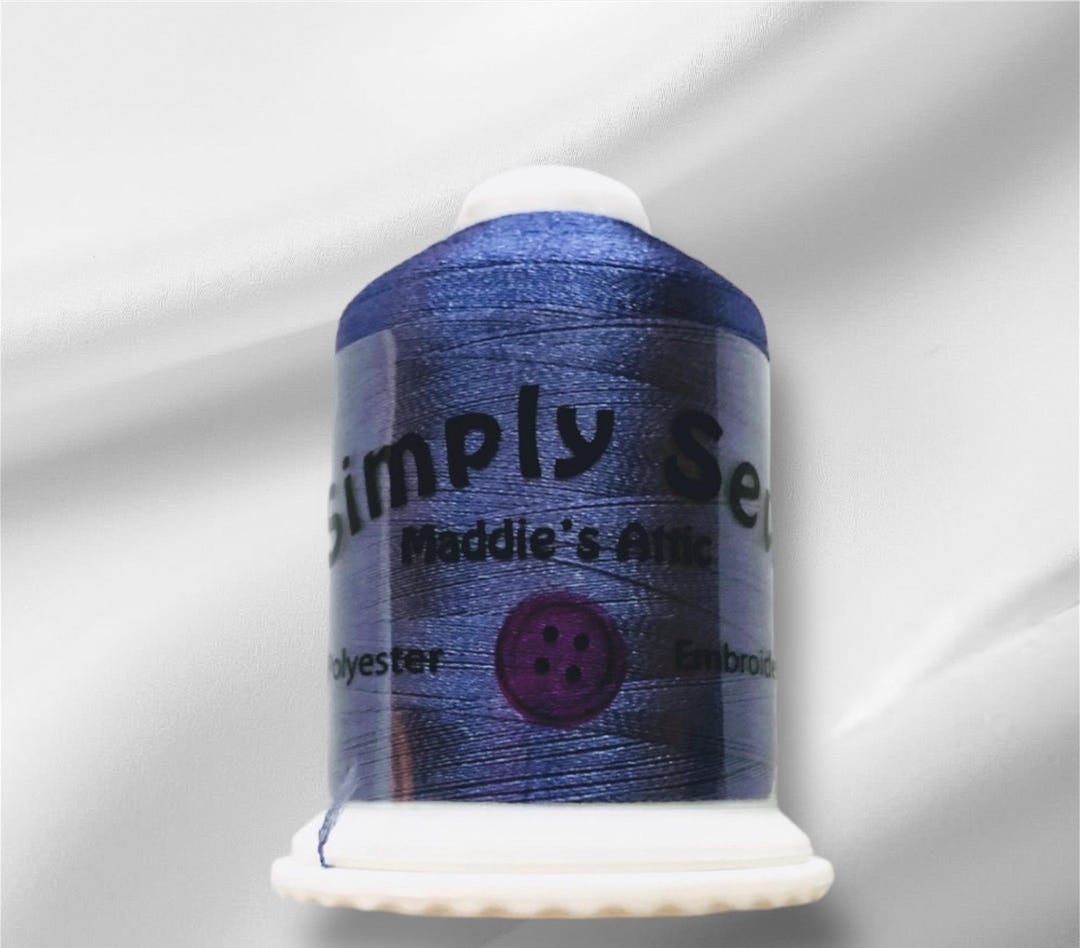 Durable Blue-purple Sewing Thread for Machine Embroidery 100% Polyester ...