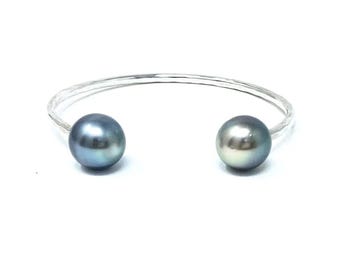 Tahitiansk pärla manschettarmband