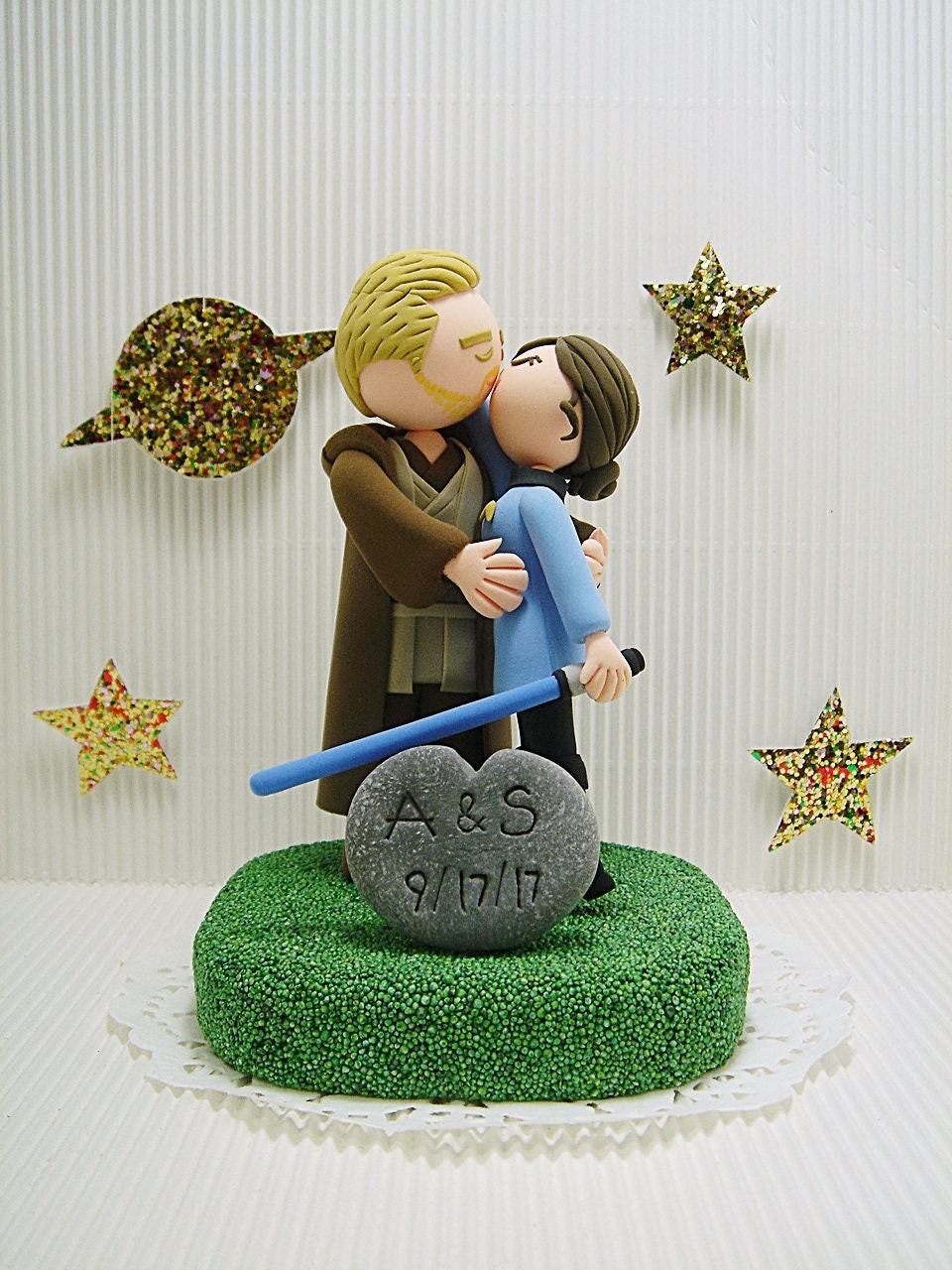 star trek wedding cake topper