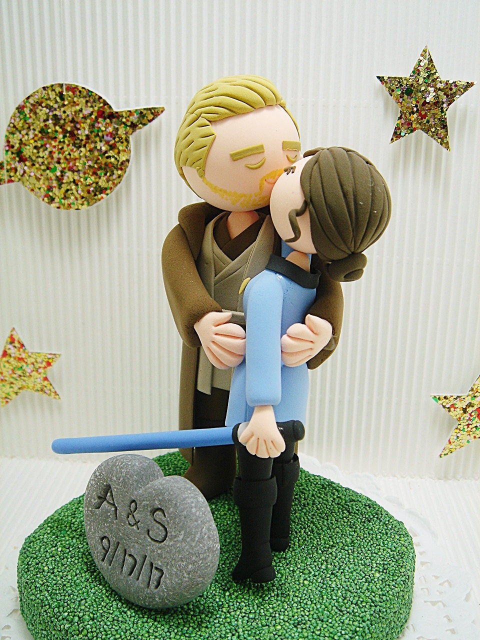 star trek wedding cake topper