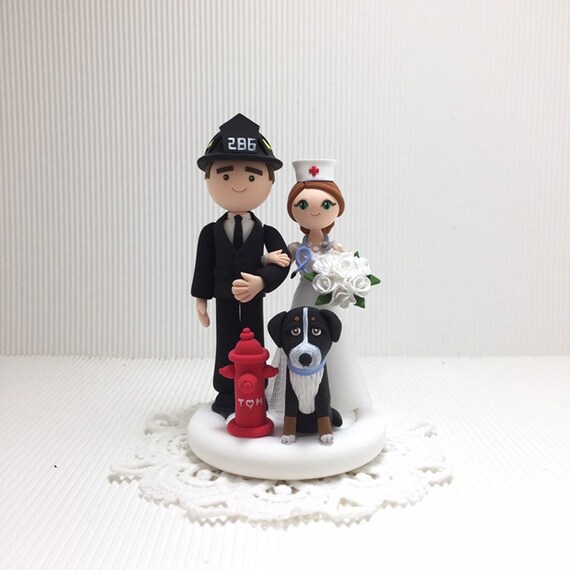 Pompier Et Infirmiere Avec Le Topper Personnalise De Gateau De Etsy Pompier Et Infirmiere Avec Le Topper Personnalise De Gateau De Etsy