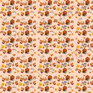 Motivo digitale autunnale accogliente