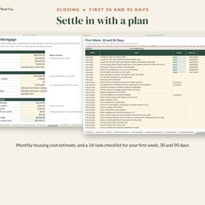 New Homeowner Binder, New Home Checklist, Google Sheets Excel Spreadsheet, Printable Home Binder, Home Inventory, First Home Gift image 5