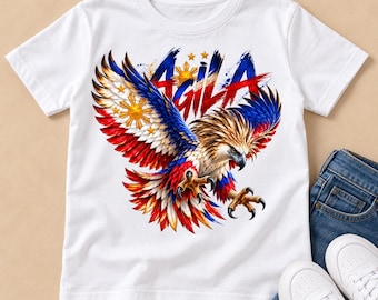 T-shirt enfant Agila Eagle Philippines | Motif drapeau philippin patriotique