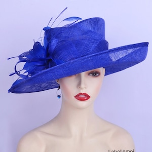 Blue dress hat online