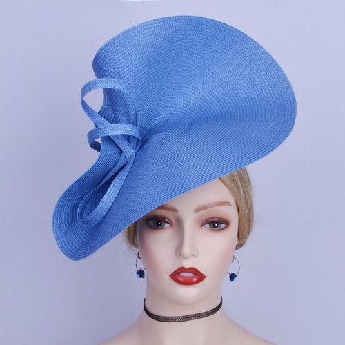 New Exclusive Powder Blue Fascinator Large Saucer Hatinator Etsy UK