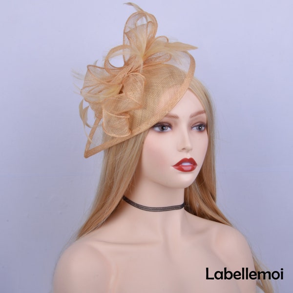 Gold Fascinator Etsy