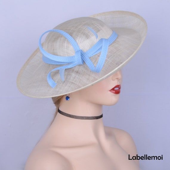Baby Blue Sinamay Hat - Etsy 