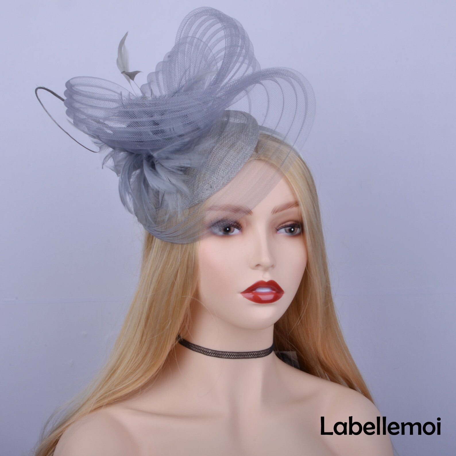 New Grey Fascinator Sinamay Base Hatinator Kentucky Derby Hat Etsy