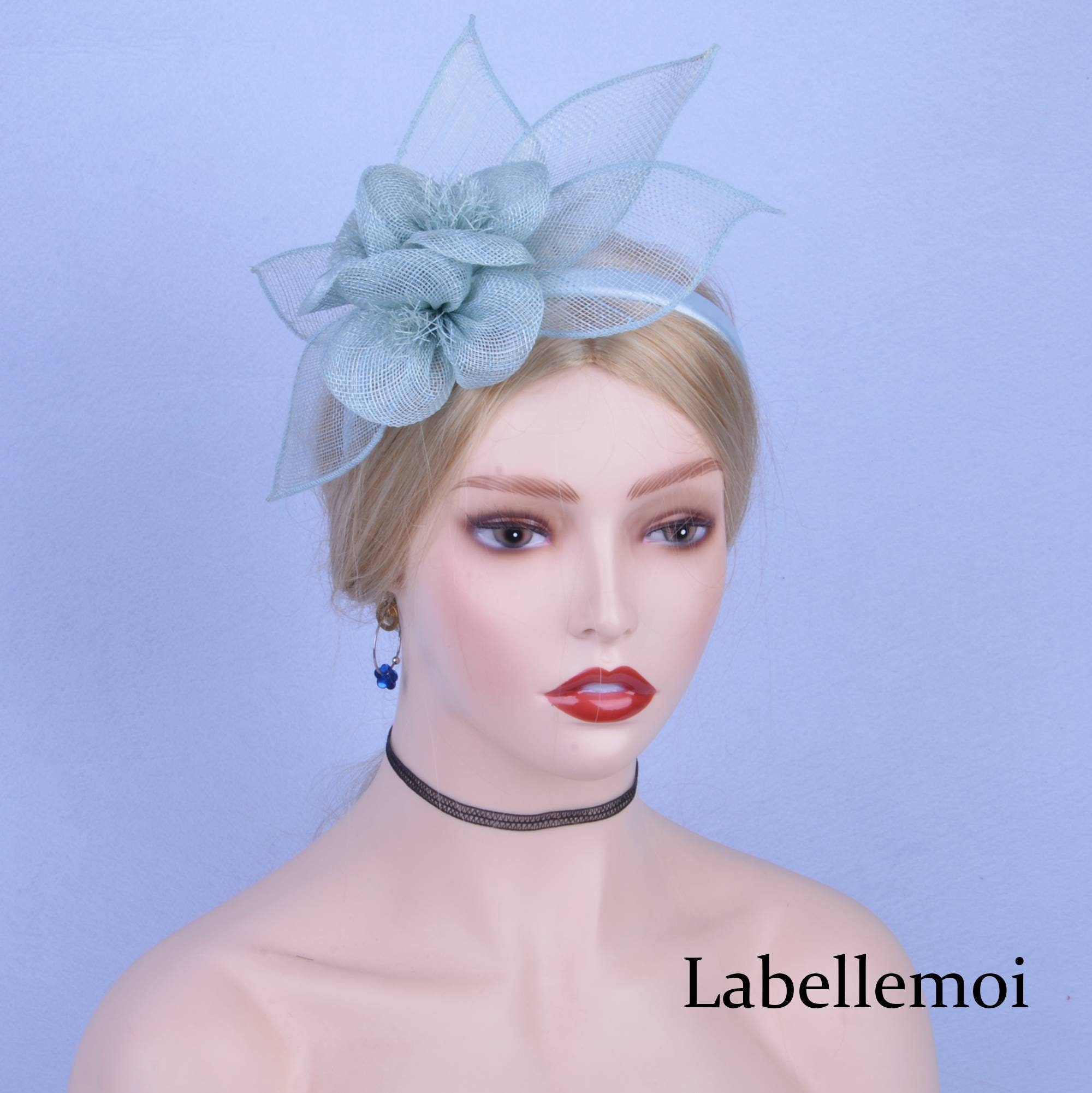 Star Shaped Fascinator Mesh Loop Headband Flowers for Weddings Party Ascot Races 