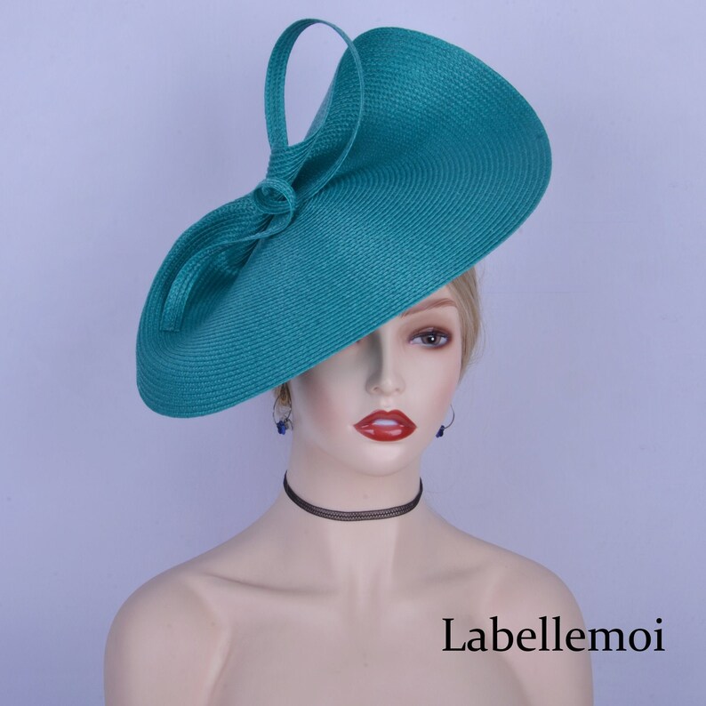 Exclusive Jade Green Fascinator Large Saucer Hatinator Church Etsy