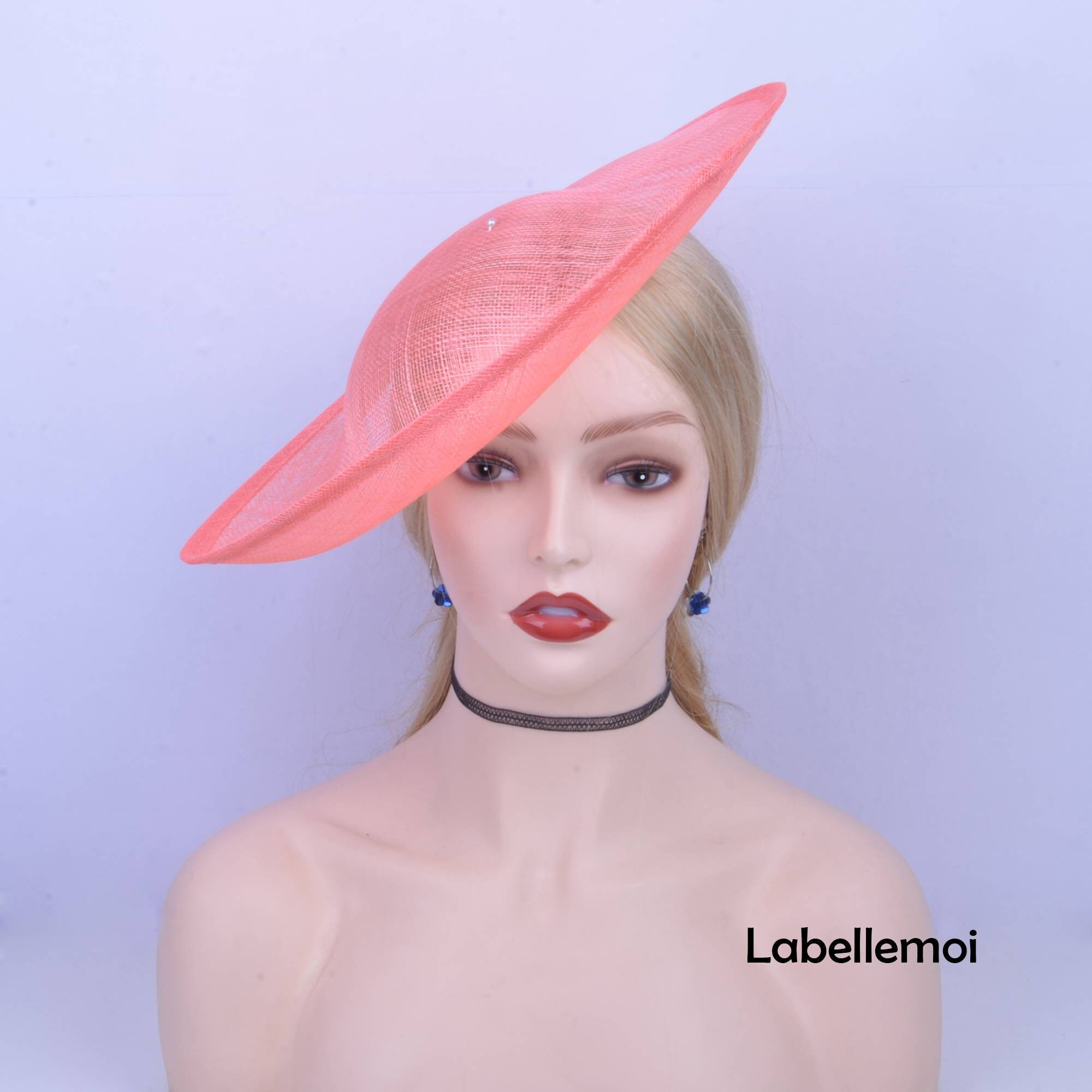 Navy Blue Sinamay Fascinator Base, DIY Millinery Supply 