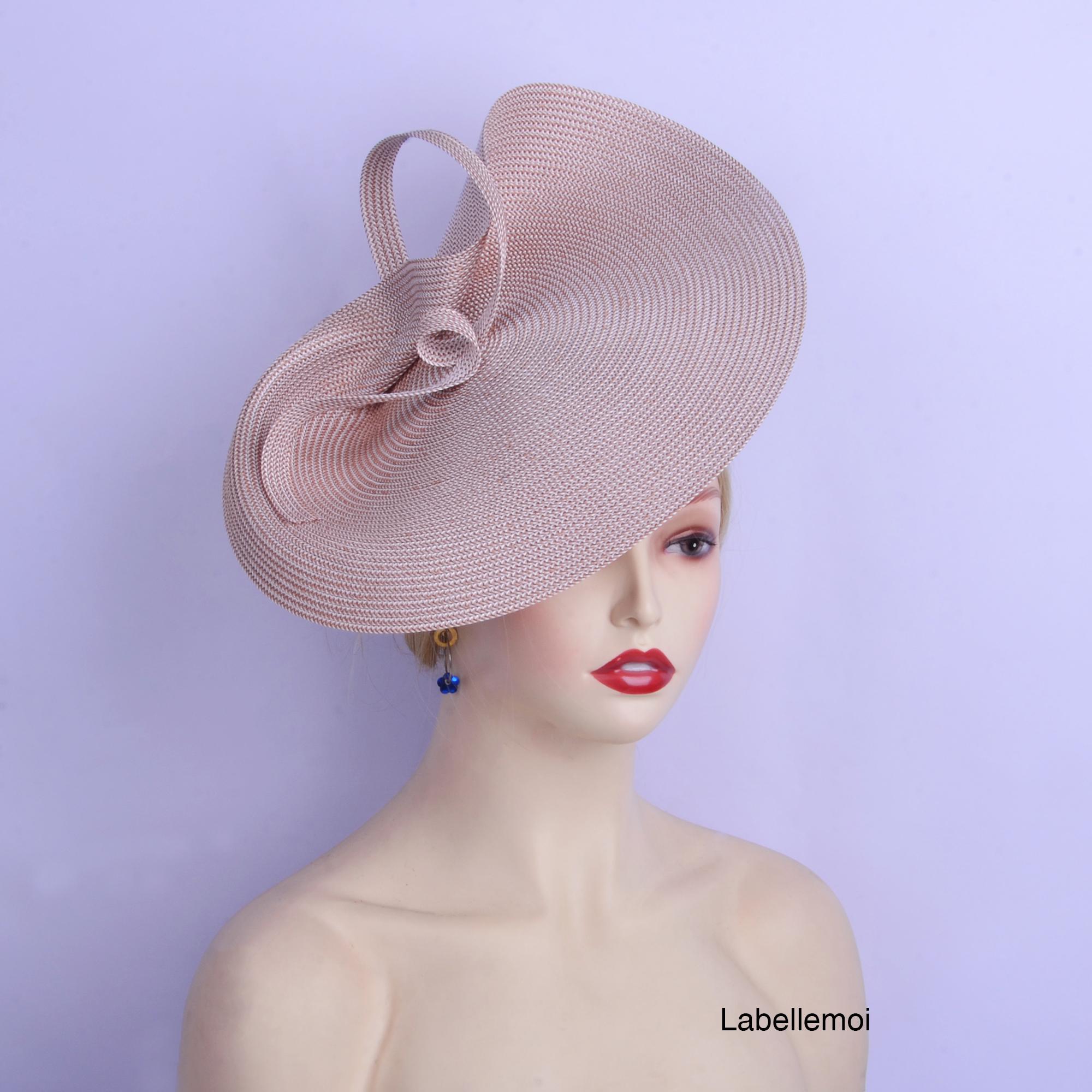 Stunning Pink 3pc Fascinator Kentucky Derby Cocktail Tea Parties Races Churc… M22019 ( Hot Pink ) Kentucky Derby hat Church hat Wedding  main image 2