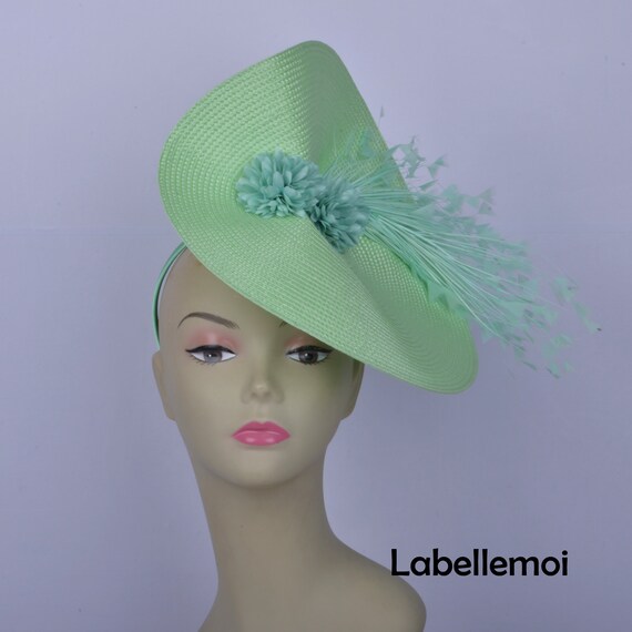 mint green church hat