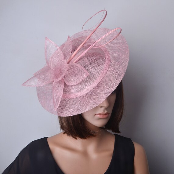 BIG Saucer Sinamay Fascinator Hat 