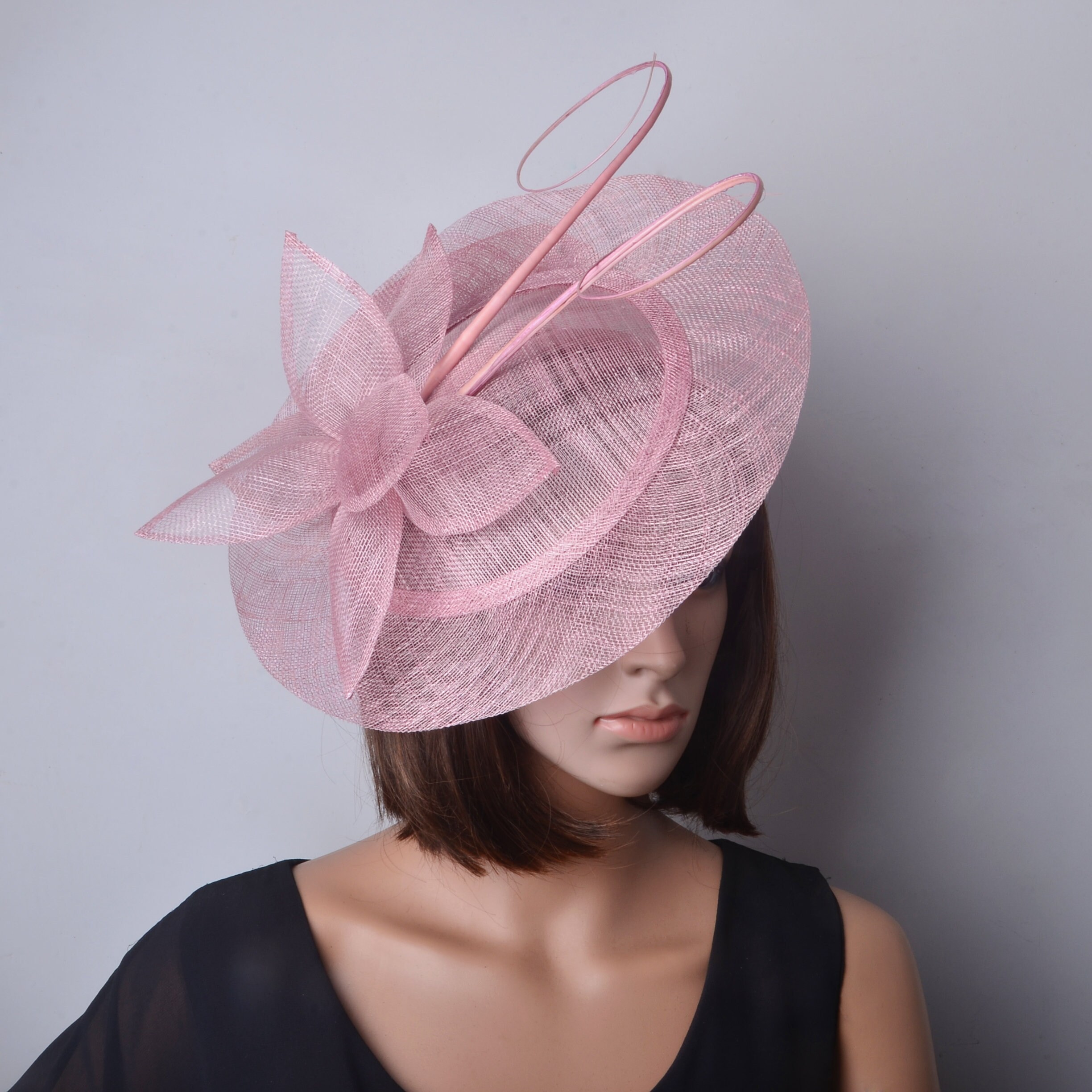 BIG Saucer Sinamay Fascinator Hat 
