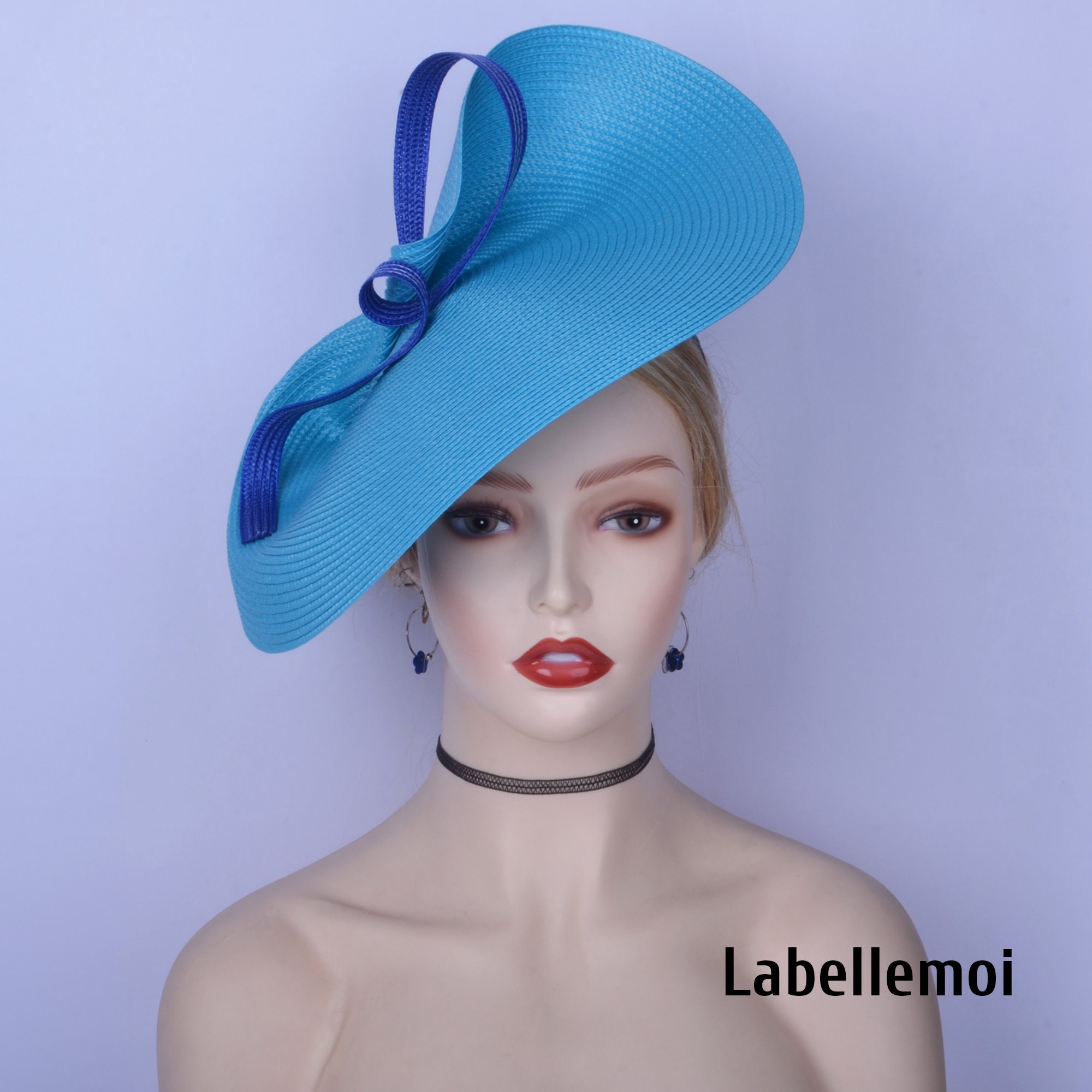 Newturquoise/cobalt Blue Fascinator 