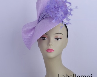 New Lavender Lilac Purple Fascinator 