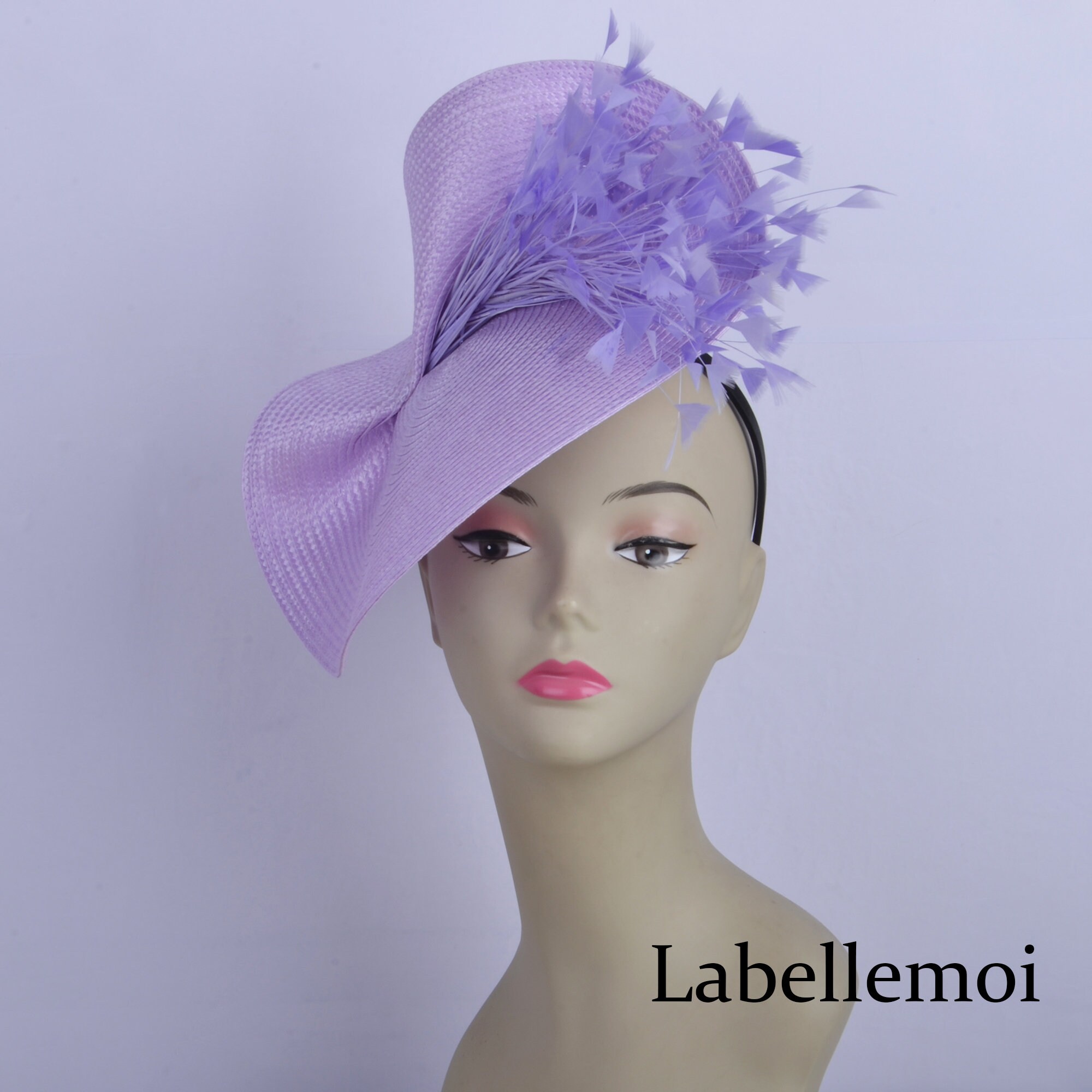9232 Light Purple Fascinator Hats For Women- Tea Party Derby Hat Litter Star Derby Hats for Women 2025 Women main image 2