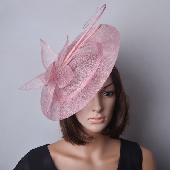 BIG Saucer Sinamay Fascinator Hat 