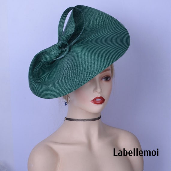 NEW Large Emerald Green Fascinator 