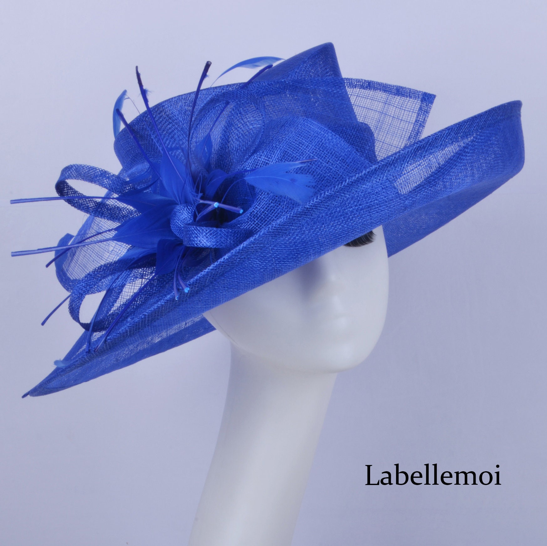 Royal blue Fascinator, cobalt blue Fascinator, Fascinator, blue