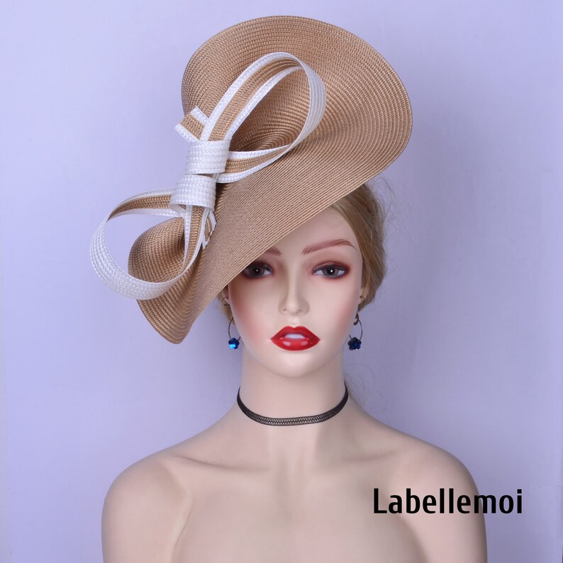 Exclusive Black/white Fascinator Two Tone Saucer Hatinator Etsy