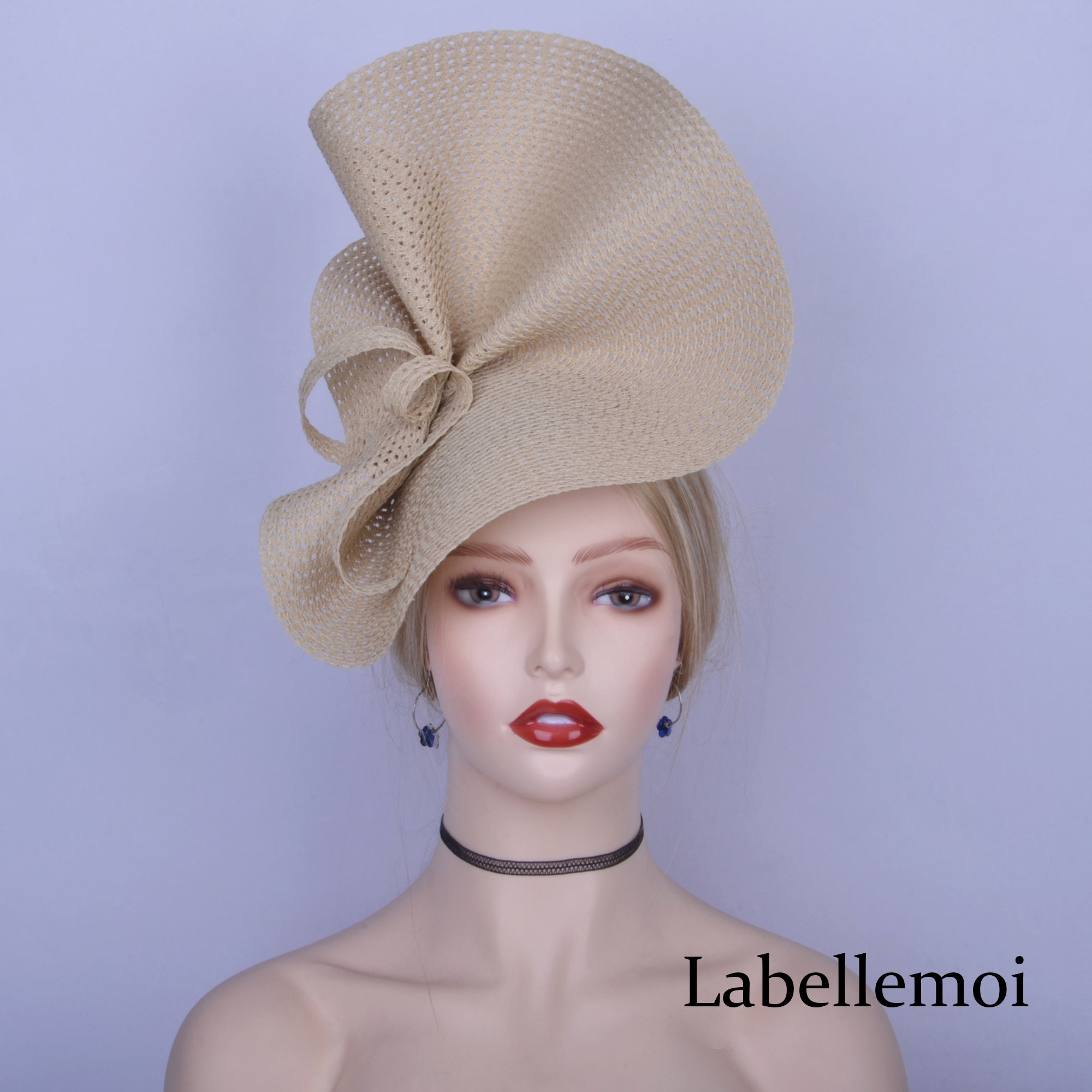 Silver Fascinator Hatinator, Kentucky Derby Wedding Ascot  display picture 2