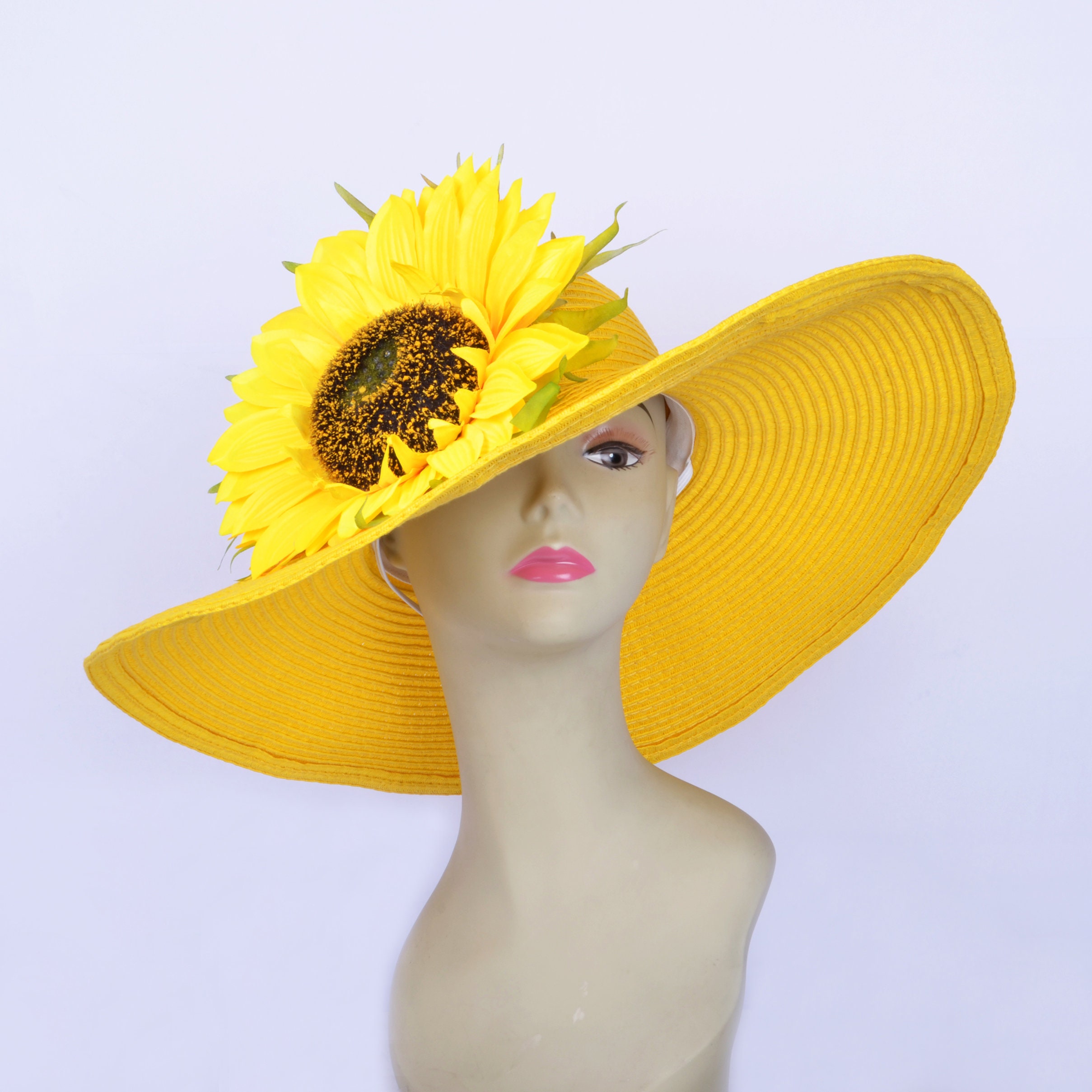 Exclusive Design Yellow Ladies Large Church Ascot Derby  display picture 2