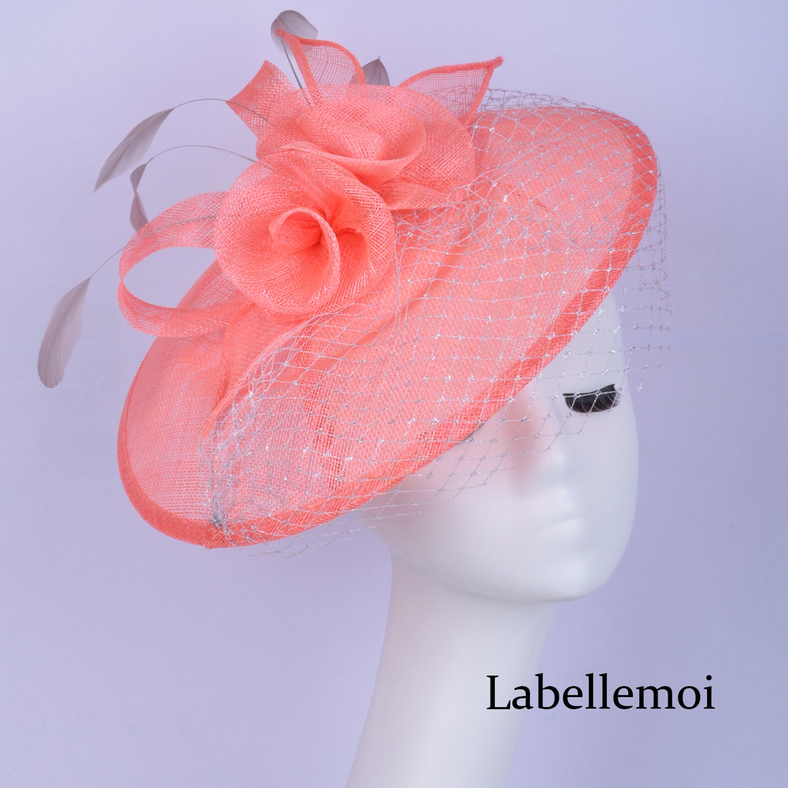 NEW Black Church Hat BIG Saucer Sinamay Fascinator Hat Derby Etsy