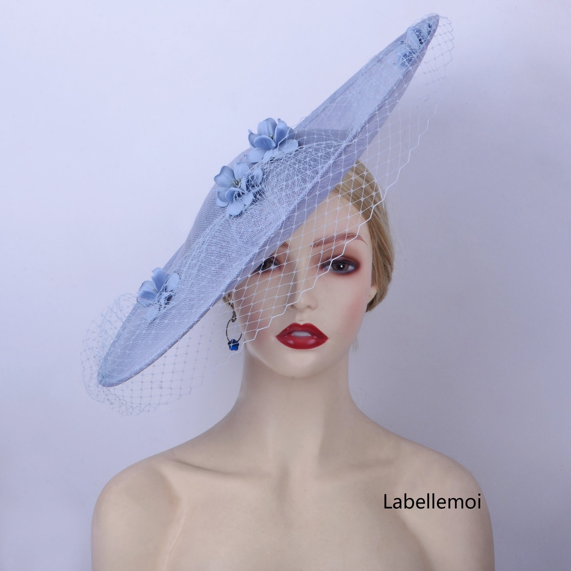 Light Blue Fascinator Hat - Etsy display picture 1