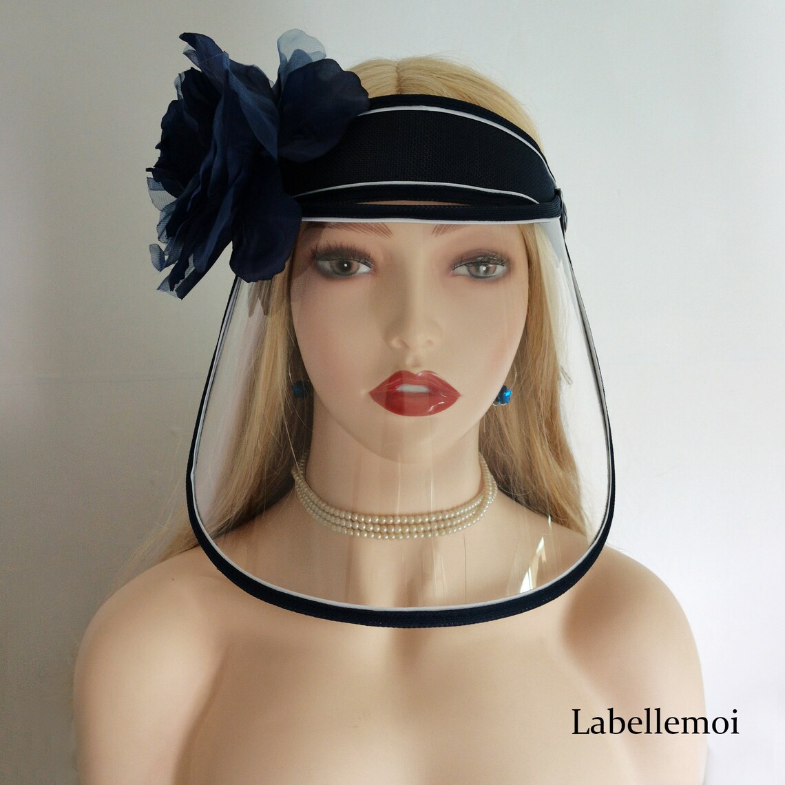 NEW Dark Blue Reusable Face Shield Protective ShieldFace Etsy