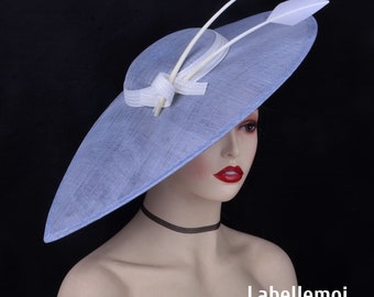 Large Light Cyan Blue Derby Hat Blue Bonnet Derby Hat - The J. Peterman Company main image 4