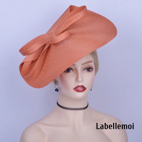 New Burnt Orange Caramel Fascinator 
