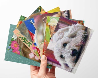 Dogs Card Set -  dog lover blank cards, animal lover card set, cute blank greeting card set, greeting card bundle, every occasion card