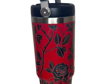 Roses and thorns 30oz Laser engraved tumbler