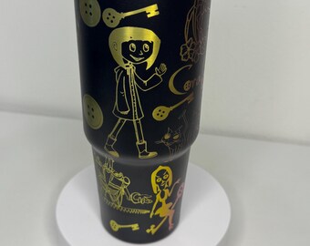 Jones Halloween 30oz rainbow plated tumbler