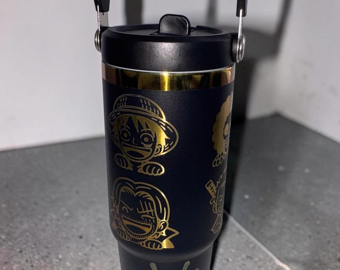 One Piece 30oz Laser engraved tumbler