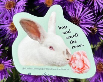 Hop & Smell the Roses Sticker