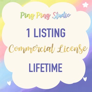 Commercial License (1 License for 1 Item)