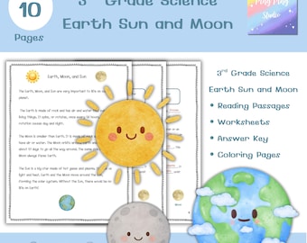 Naturwissenschaftliche Arbeitsblätter für die 3.Klasse | Erde, Sonne, Mond (PDF)