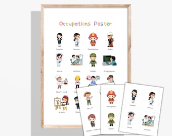 Set community-helpersposters en kaarten: carrièrewoordenschat (pdf-bundel)