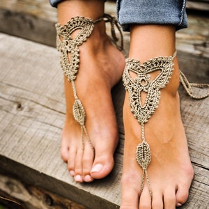 Crochet PATTERN Lotus Barefoot sandals crochet pattern, PDF crochet pattern image 3