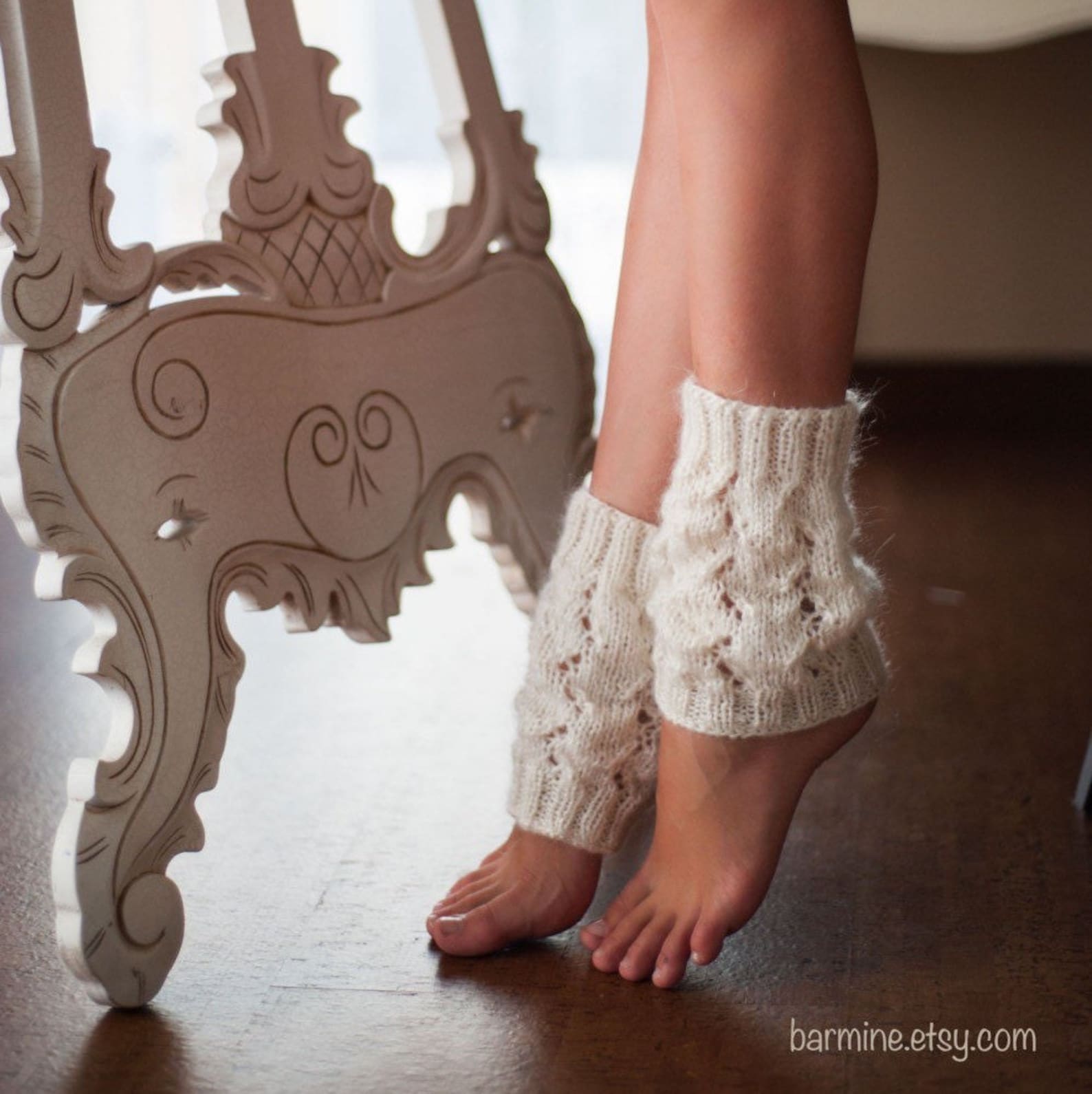 Hand Knitted Lace Mohair Leg Warmers Boot Cuffs Boot Etsy