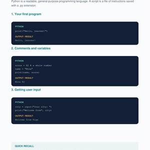 Guía de estudio de programación en Python en PDF / Apuntes, ejemplos y ejercicios de programación para principiantes / Descarga digital imagen 3