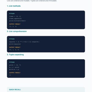 Guía de estudio de programación en Python en PDF / Apuntes, ejemplos y ejercicios de programación para principiantes / Descarga digital imagen 5