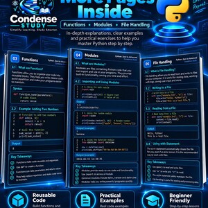 Python Zero to Advanced Handbook | 124 Pages, 73 Lessons, 6 Projects (Digital Download) 画像 7