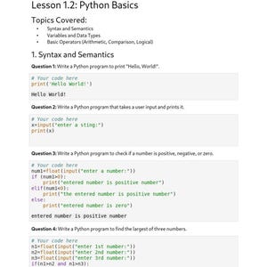 Guía de estudio de programación en Python en PDF / Apuntes, ejemplos y ejercicios de programación para principiantes / Descarga digital imagen 8