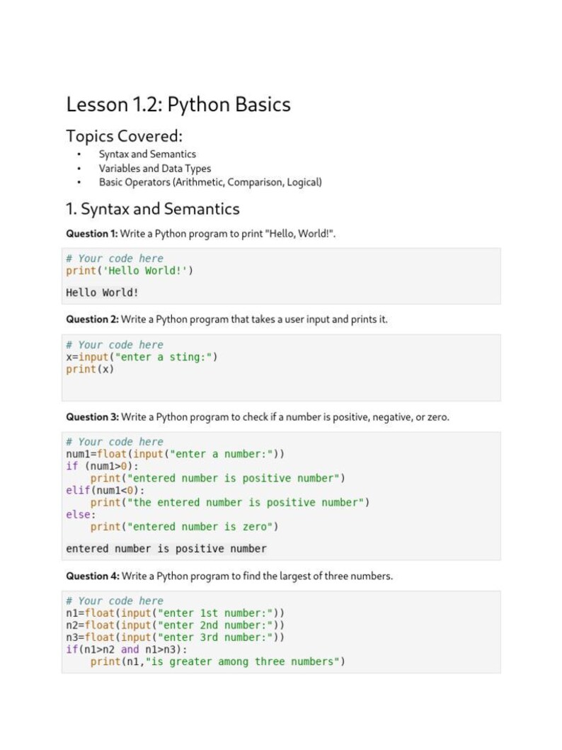 Guía de estudio de programación en Python en PDF / Apuntes, ejemplos y ejercicios de programación para principiantes / Descarga digital imagen 8